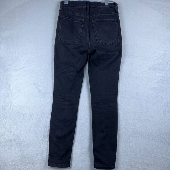 J. Crew Skinny Jeans High Rise Five Design Pockets Womens Black Size 27 - Picture 2 of 10